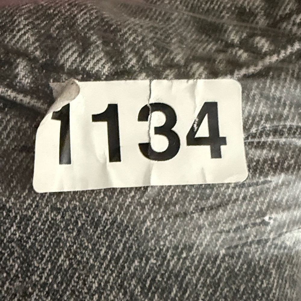 Levi's 94 Baggy Wide Leg Mid Rise Black Gray Jeans 25 x 30 - Picture 7 of 7